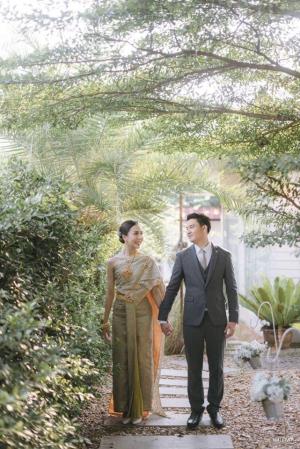 ชุดไทยเจ้าสาว ชุดไทยจักรพรรดิ์ เช่าที่แบมบี้ เวดดิ้ง ห้วยขวาง